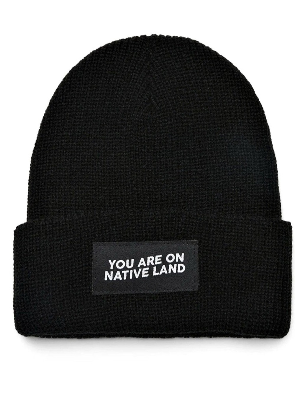 Urban Native Era You Are On Native Land Beanie Black